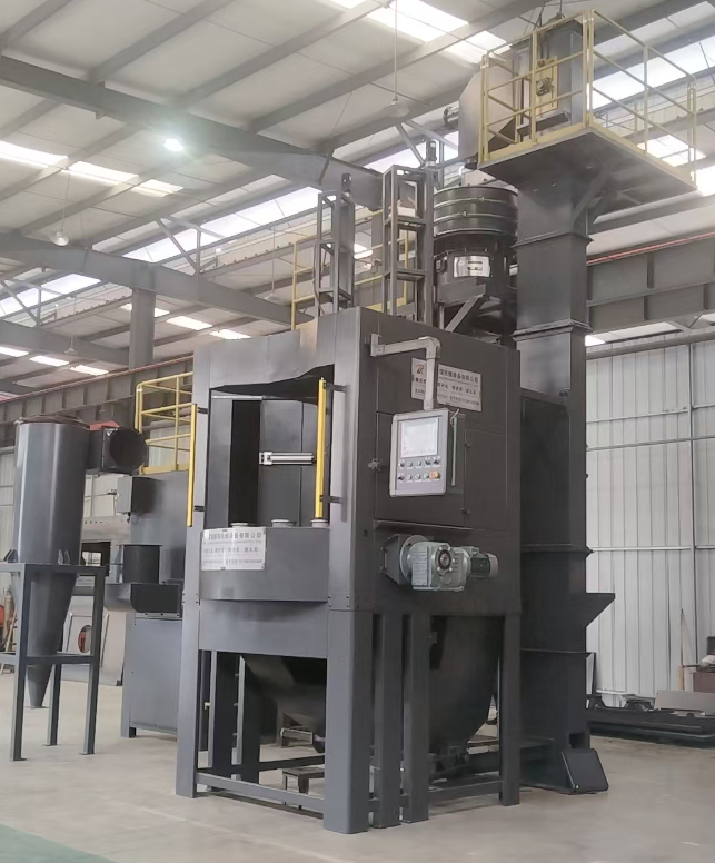 百色转盘式喷砂机 提升圆形工件处理效率